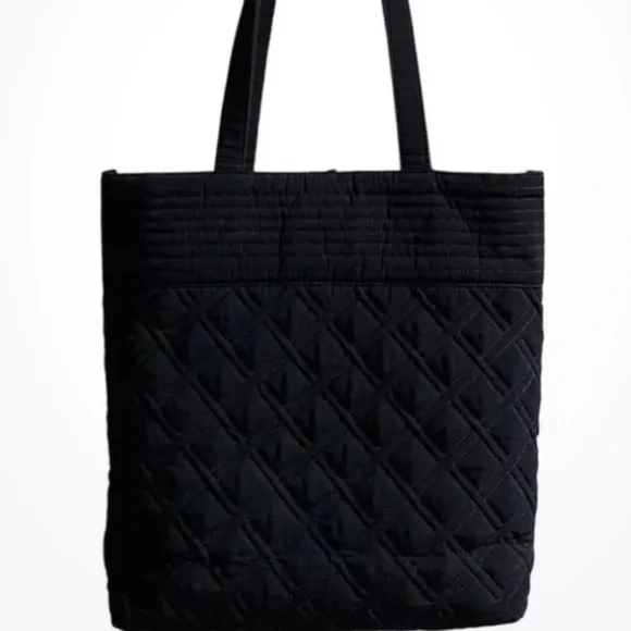 Vera Bradley Black Quilted Tote Bag - Picture 7 of 16